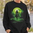 Cowboy Horseback Riding Saloon Gunfight Sheriff Sweatshirt Gifts for Him