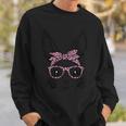 Cute Bunny Rabbit Face With Leopard Glasses Bandana Easter Sweatshirt Gifts for Him