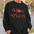 Cute Cherry Mon Cheri France Slogan Travel Sweatshirt Geschenke für Ihn