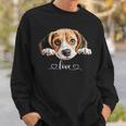 Cute Dog Graphic Love Beagle Puppy Dog Sweatshirt Gifts for Him