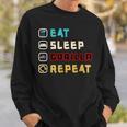 Cute Eat Sleep Gorilla Repeat Monke Tag Vr Gamer Sweatshirt Gifts for Him