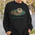 Cute Otter Victoria Bc Coast Resident Fisherman Sweatshirt Gifts for Him