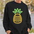 Cute Retro Neon Pineapple For Hawaiian Beaches Sweatshirt Gifts for Him