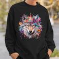 Cute Wolf Party Birthday Themed Festive Wolves Lover Themed Sweatshirt Gifts for Him