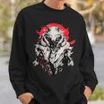 Cyber Wolf-Saga Bei Sonnenuntergang Sweatshirt Geschenke für Ihn