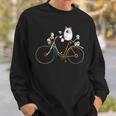 Cycling Cat I Cat Print Cat Fun Sweatshirt Geschenke für Ihn