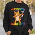 Dabbing Cat Kindergarten Nailed It Graduation Class 2021 Sweatshirt Gifts for Him