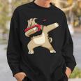 Dabbing Pug Dog Dab Dance Puppy Sweatshirt Gifts for Him