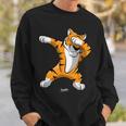 Dabbing Tiger Dab Tiger Safari Tiger Animal Sweatshirt Geschenke für Ihn