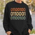 Dad Binary Best Daddy Ever Fatherhood Fathers Day Papa Sweatshirt Gifts for Him