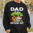 Dad Of The Birthday Boy Safari Zoo Bday Party Celebration Sweatshirt Gifts for Him