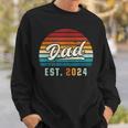 Dad Est 2024 Ersteratertag Frischgebackener Papa Sweatshirt Geschenke für Ihn