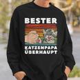 Dad Father's Day Bester Katzenpapa Sweatshirt Geschenke für Ihn