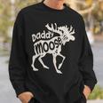 Daddy Moose Fathers Day Dad Papa Family Matching Vintage Sweatshirt Gifts for Him