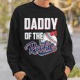 Daddy Of Rookie 1 Years Old Team 1St Birthday Baseball Sweatshirt Gifts for Him