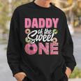 Daddy Of The Sweet One Birthday 1St B-Day Donut One Party Sweatshirt Gifts for Him