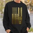 Damen God Family Slers Pro Us Flag Atertag Papa Geschenk Mit-Ausschnitt Sweatshirt Geschenke für Ihn