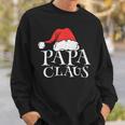 Damen Papa Claus Lustige Weihnachten Weihnachtsmannaterintage Mit-Ausschnitt Sweatshirt Geschenke für Ihn