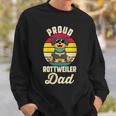 Damen Stolzer Rottweiler Papa Rottweiler Papa Mit-Ausschnitt Sweatshirt Geschenke für Ihn