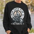 Départ Retraite Homme Motard Cadeau Humour Retraité Moto Sweater e Cadeaux pour lui