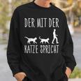 Der Mit Der Katze Speaks Katzenpapa The Mit Cat Sweatshirt Geschenke für Ihn