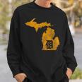 Detroit Michigan Motor City Midwest D Mitten Sweatshirt Gifts for Him