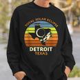 Detroit Texas Total Solar Eclipse 2024 Sweatshirt Gifts for Him