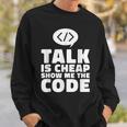 Developer Informatik Coder Code Programmer Sweatshirt Geschenke für Ihn