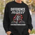 Difference Maker Instructional Coach Appreciation Sweatshirt Gifts for Him