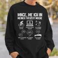 Dinge Die Ich In Meiner Freizeit Mache Bicycle Cyclist Sweatshirt Geschenke für Ihn