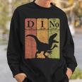 Dinosaur Periodic Table Elements Velociraptor Paleontologist Sweatshirt Gifts for Him