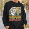 Distressed Grandadsaurus DinosaurRex Father's Day Sweatshirt Gifts for Him