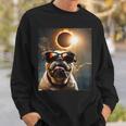 Dog Taking A Selfie With Solar 2024 Eclipse Wearing Glasses Sweatshirt Gifts for Him