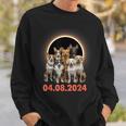 Dogs Lovers Selfie Total Solar Eclipse Sweatshirt Gifts for Him
