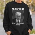 Donald Trump Not Guilty Shot 2024 Wanted For President Sweatshirt Gifts for Him