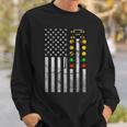 Drag Racing Flag American Drag Racer Drag Strip Tree Light Sweatshirt Gifts for Him