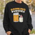 Drinkin Buddies Baby Bottle Son And Dad Matching Fathers Day Sweatshirt Gifts for Him