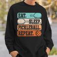 Eat Sleep Pickleball Repeat Pickleball Lover Retro Sweatshirt Gifts for Him