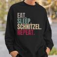 Eat Sleep Schnitzel Repeat Sweatshirt Geschenke für Ihn