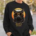 Eclipse Cat Graphic For April 2024 Eclipse Cat Lover Sweatshirt Gifts for Him
