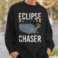Eclipse Chaser Solar Eclipse Twice In A Lifetime Vintage Sweatshirt Gifts for Him