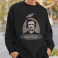 Edgar Allan Poe Cuervo Gótico Nunca Más Oculto Inglés Horror Camisa de entrenamiento Regalos para él