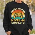 Edición Limitada Nivel 44 Completo Gamer Cumpleaños 44 Años Camisa de entrenamiento Regalos para él