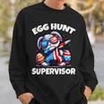 Egg Hunt Supervisor Boys Toddler Easter 2024 Family Matching Sweatshirt Gifts for Him