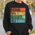 Ehemann Papa Großvater Heldaterintage Geschenkatertag Sweatshirt Geschenke für Ihn