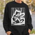 Electric Guitar Cat Rock Music Japan Style Cat Sweatshirt Gifts for Him