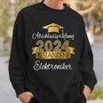 Elektroniker I Prüfung Bestanden Ausgelernt Dual Training Sweatshirt Geschenke für Ihn