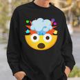 Emoticon Shocked Face With Exploding Head Sweatshirt Gifts for Him