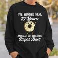 Employee Appreciation 10 Year Work Anniversary Donut Sweatshirt Gifts for Him