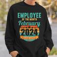 Employee Of The Month February 2024 Sweatshirt Gifts for Him